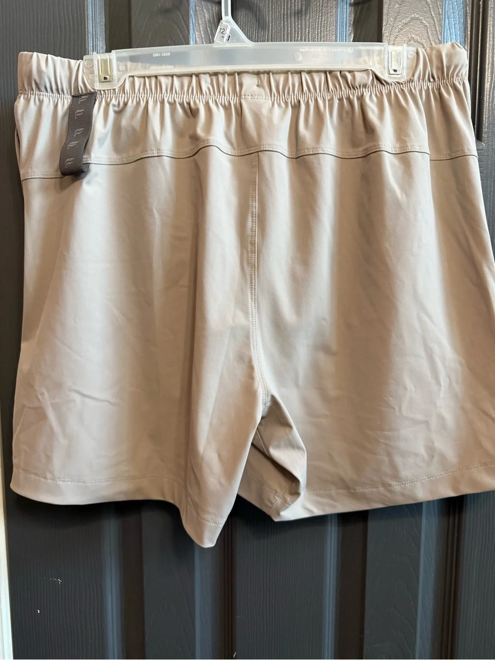 NWT Fabletics Men's The One Light Beige Athletic Shorts L Athleisure Gym